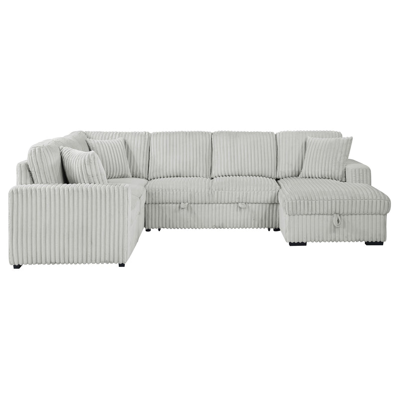 Devonshire Sleeper Sectional Sofa Storage Chaise