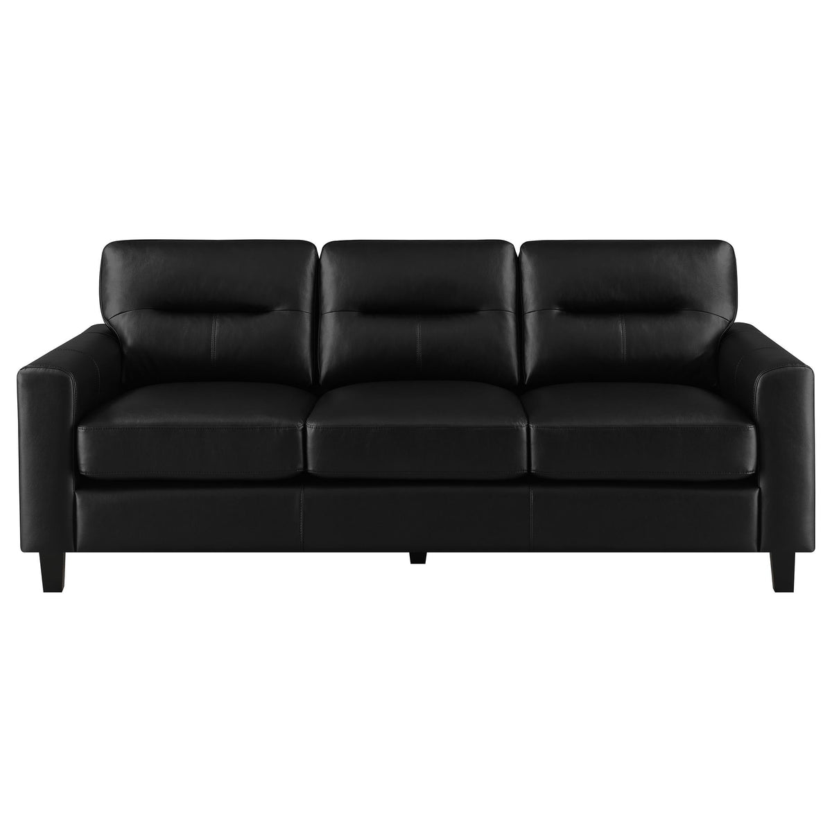 Scotland Faux Leather Upholstered Sofa Set