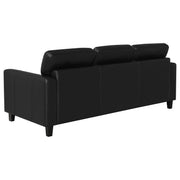 Scotland Faux Leather Upholstered Sofa Set