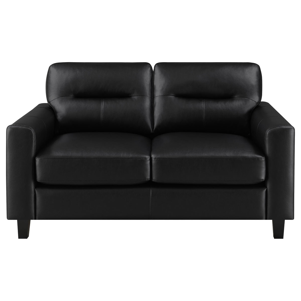 Scotland Faux Leather Upholstered Sofa Set