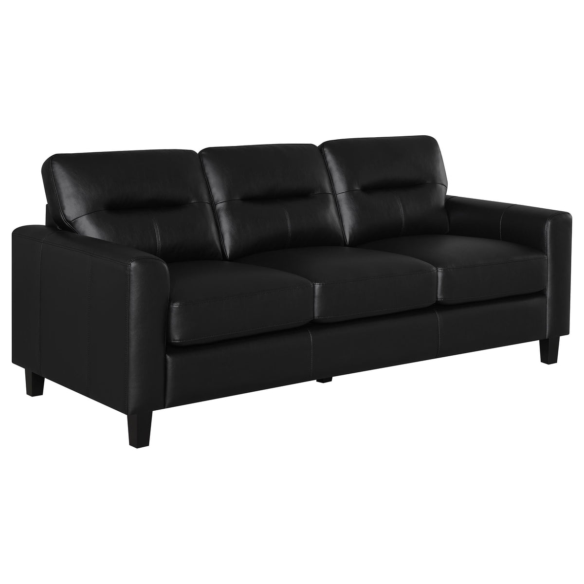 Scotland Faux Leather Upholstered Sofa Set