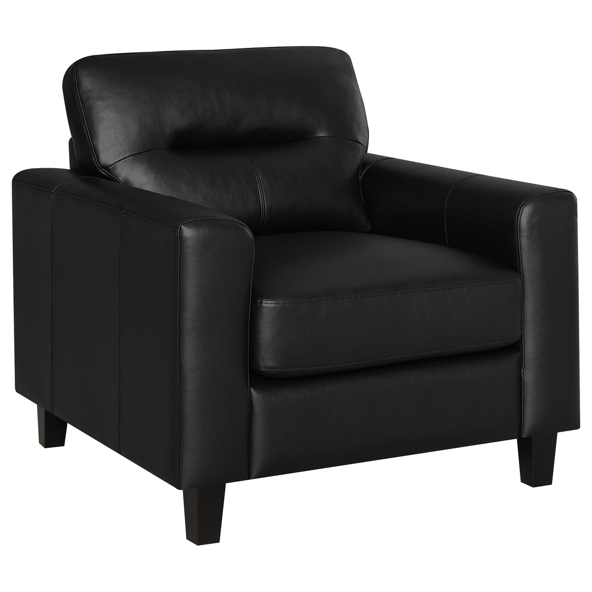 Scotland Faux Leather Upholstered Sofa Set