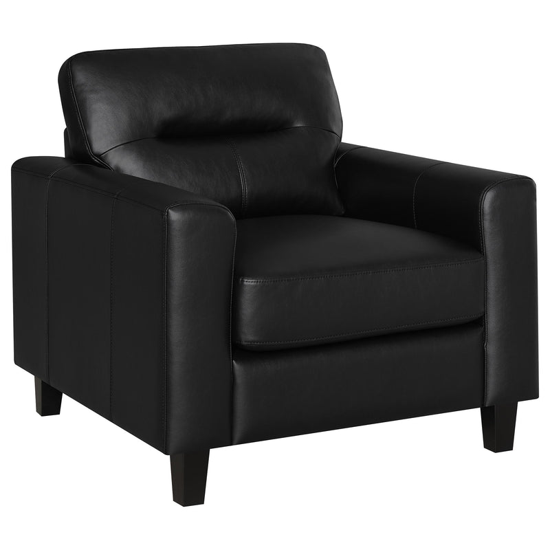 Scotland Faux Leather Upholstered Sofa Set