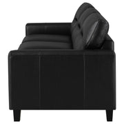 Scotland Faux Leather Upholstered Track Arm Sofa
