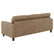 Scotland Faux Leather Upholstered Sofa Set