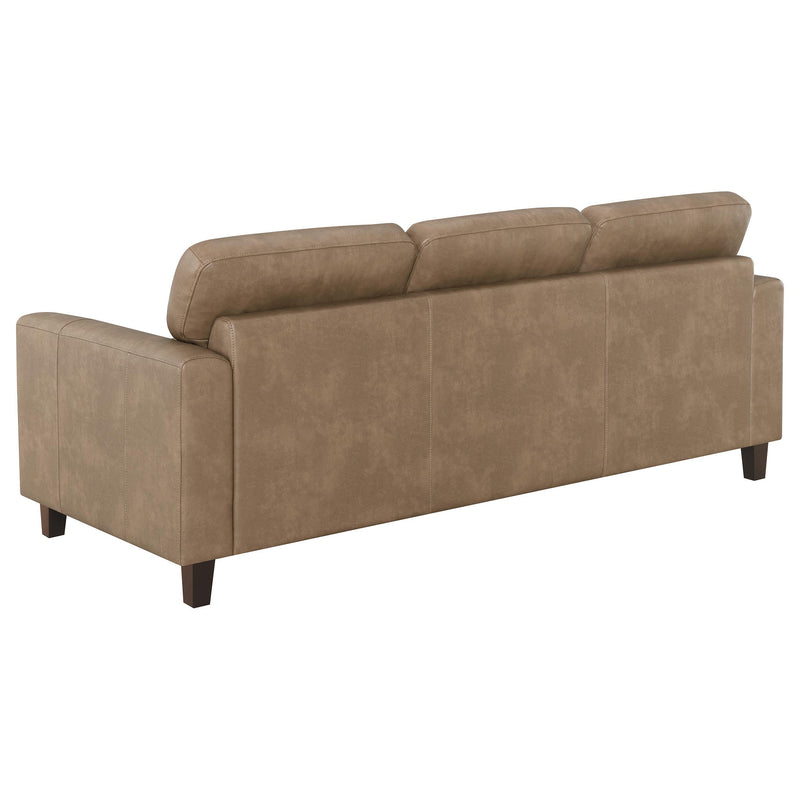 Scotland Faux Leather Upholstered Sofa Set