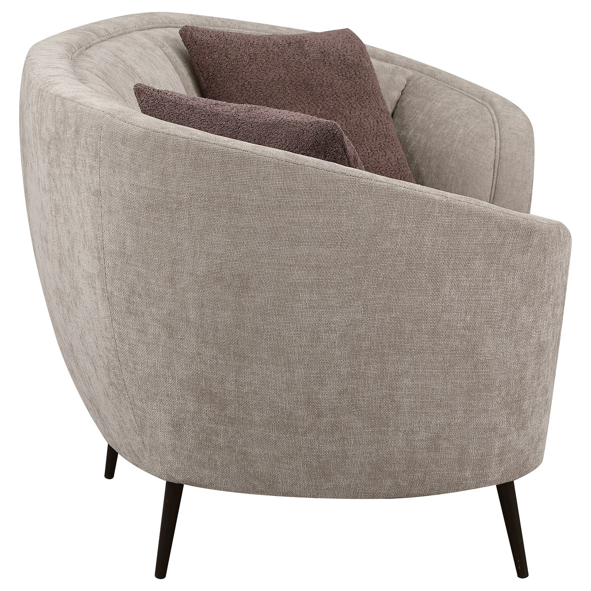 Ellorie Upholstered Curved Sofa Set Beige