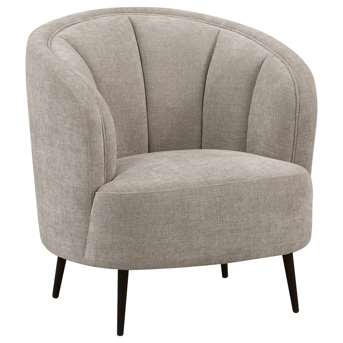 Ellorie Upholstered Curved Sofa Set Beige