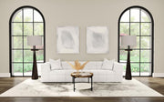 Everly Boucle Upholstered Extra Long Sofa Off White Default Title