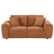 Burnett Chenille Upholstered Wide Arm Loveseat