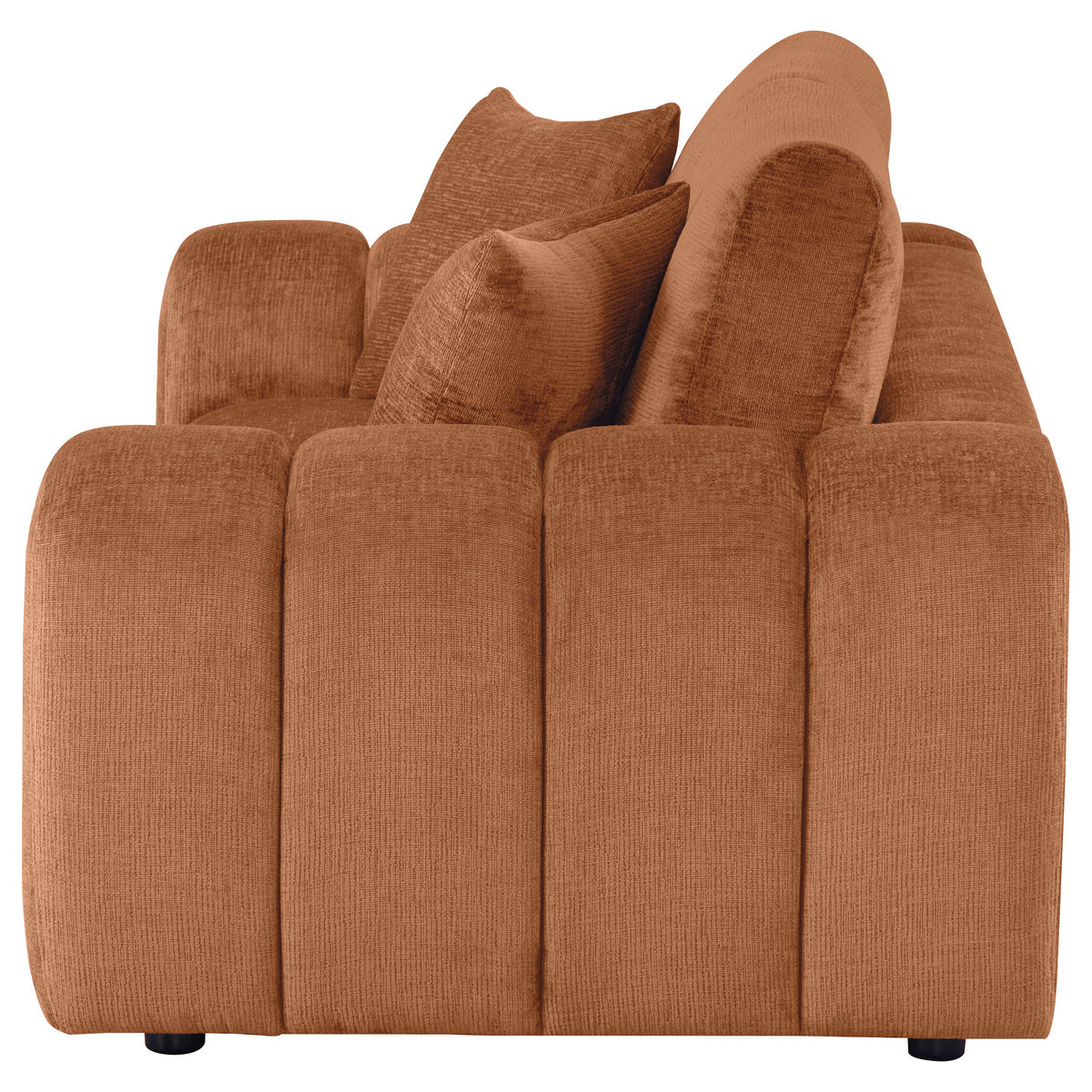 Burnett Chenille Upholstered Wide Arm Loveseat