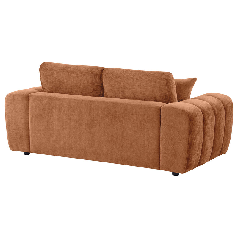 Burnett Chenille Upholstered Wide Arm Loveseat