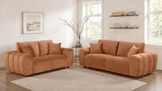 Burnett Chenille Upholstered Wide Arm Loveseat