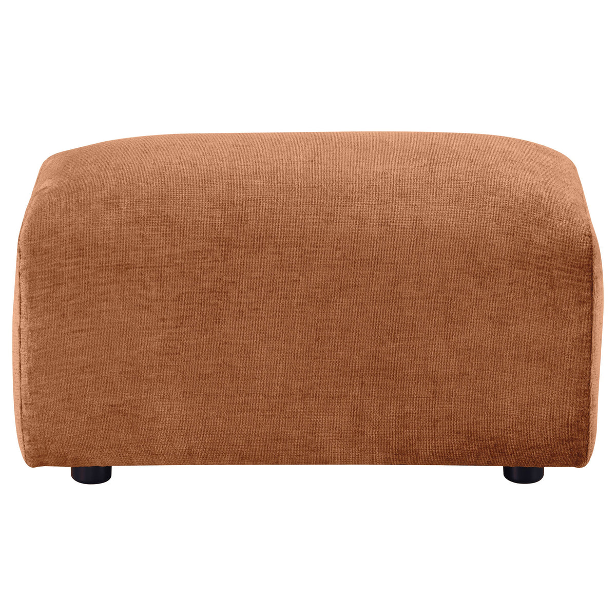 Burnett Chenille Upholstered Ottoman