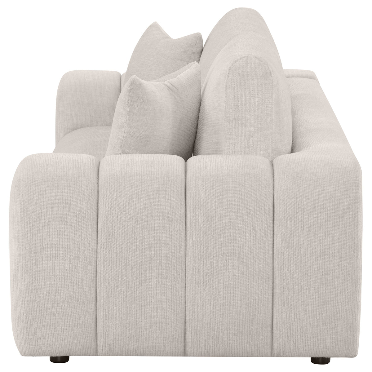 Burnett Chenille Upholstered Wide Arm Sofa