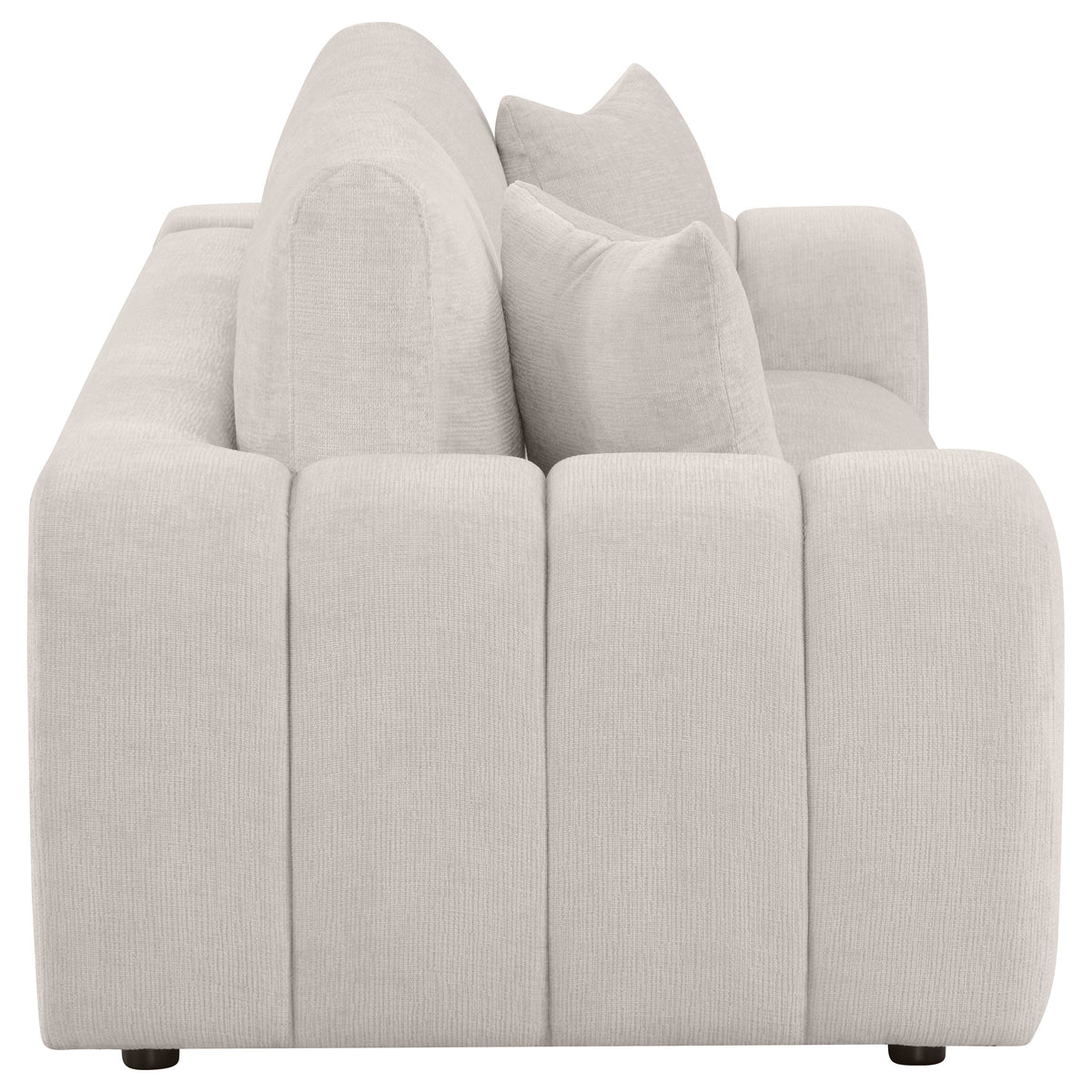 Burnett Chenille Upholstered Wide Arm Sofa