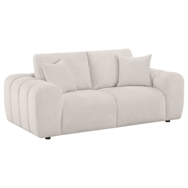 Burnett Chenille Upholstered Wide Arm Loveseat