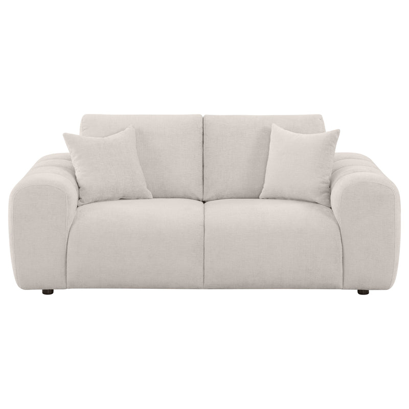 Burnett Chenille Upholstered Wide Arm Loveseat