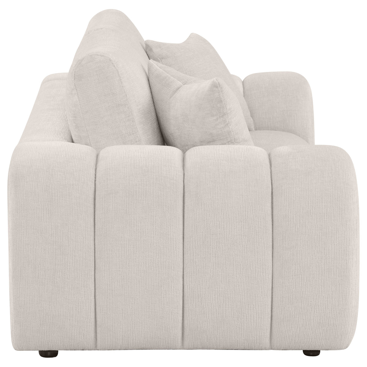 Burnett Chenille Upholstered Wide Arm Loveseat