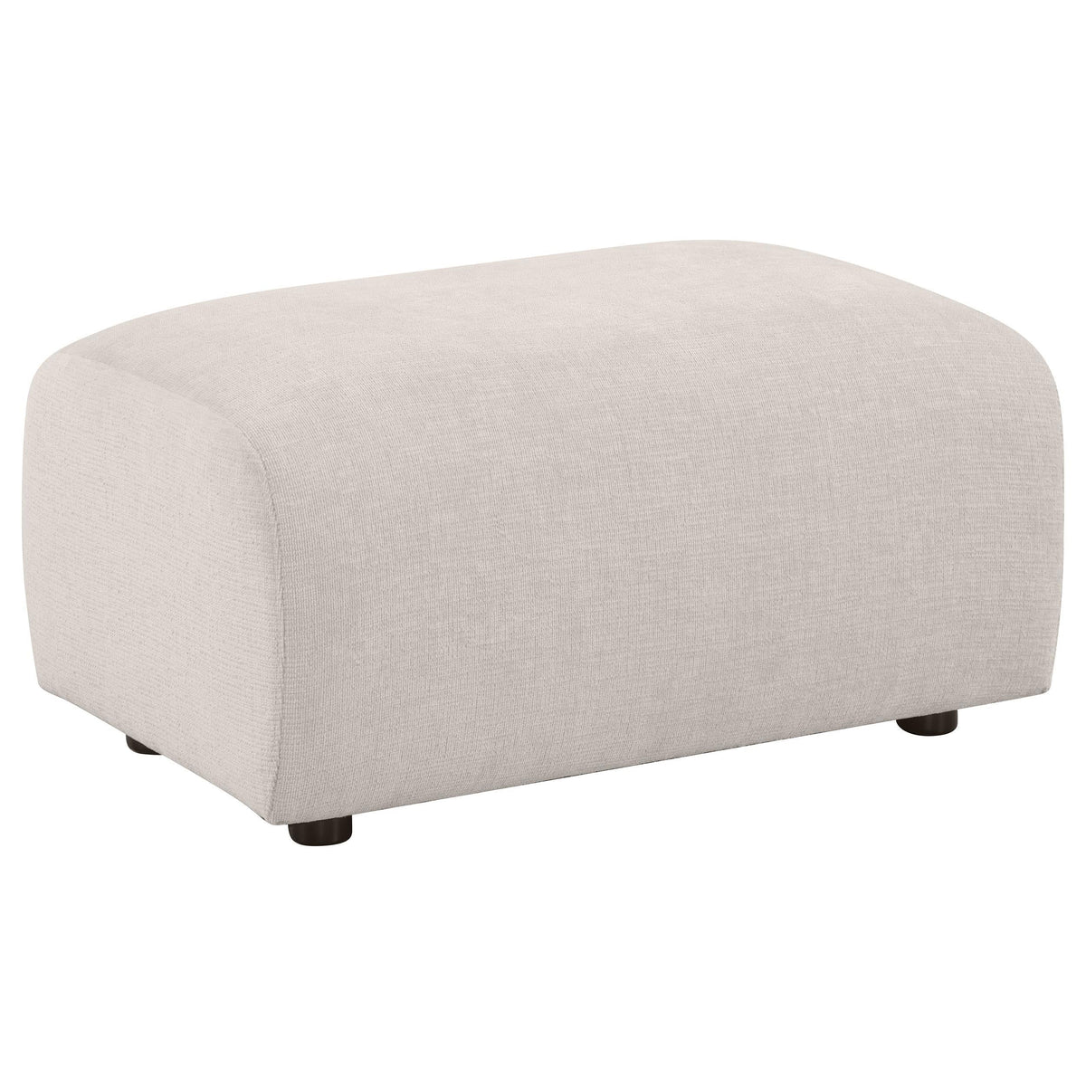 Burnett Chenille Upholstered Ottoman