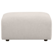 Burnett Chenille Upholstered Ottoman