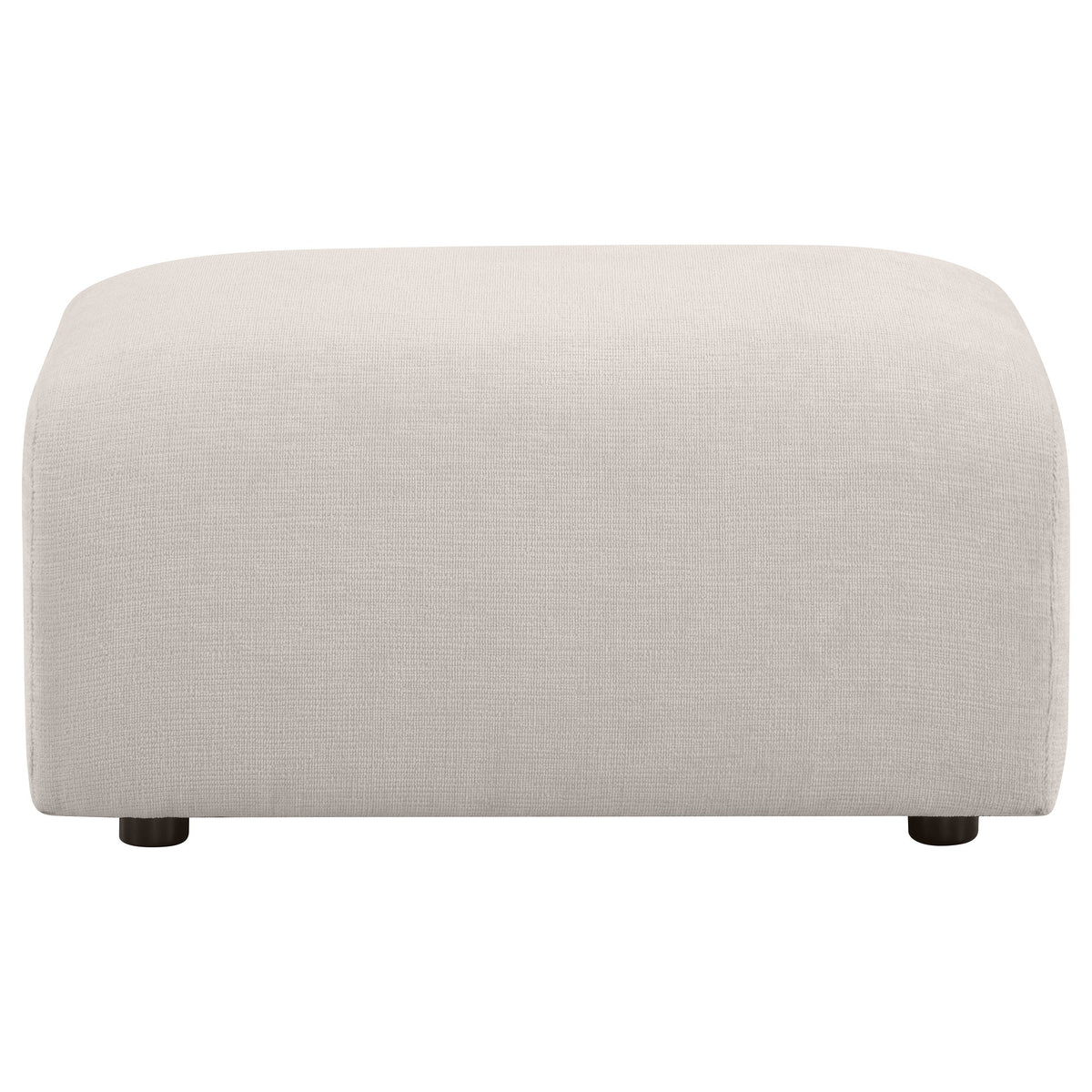 Burnett Chenille Upholstered Ottoman