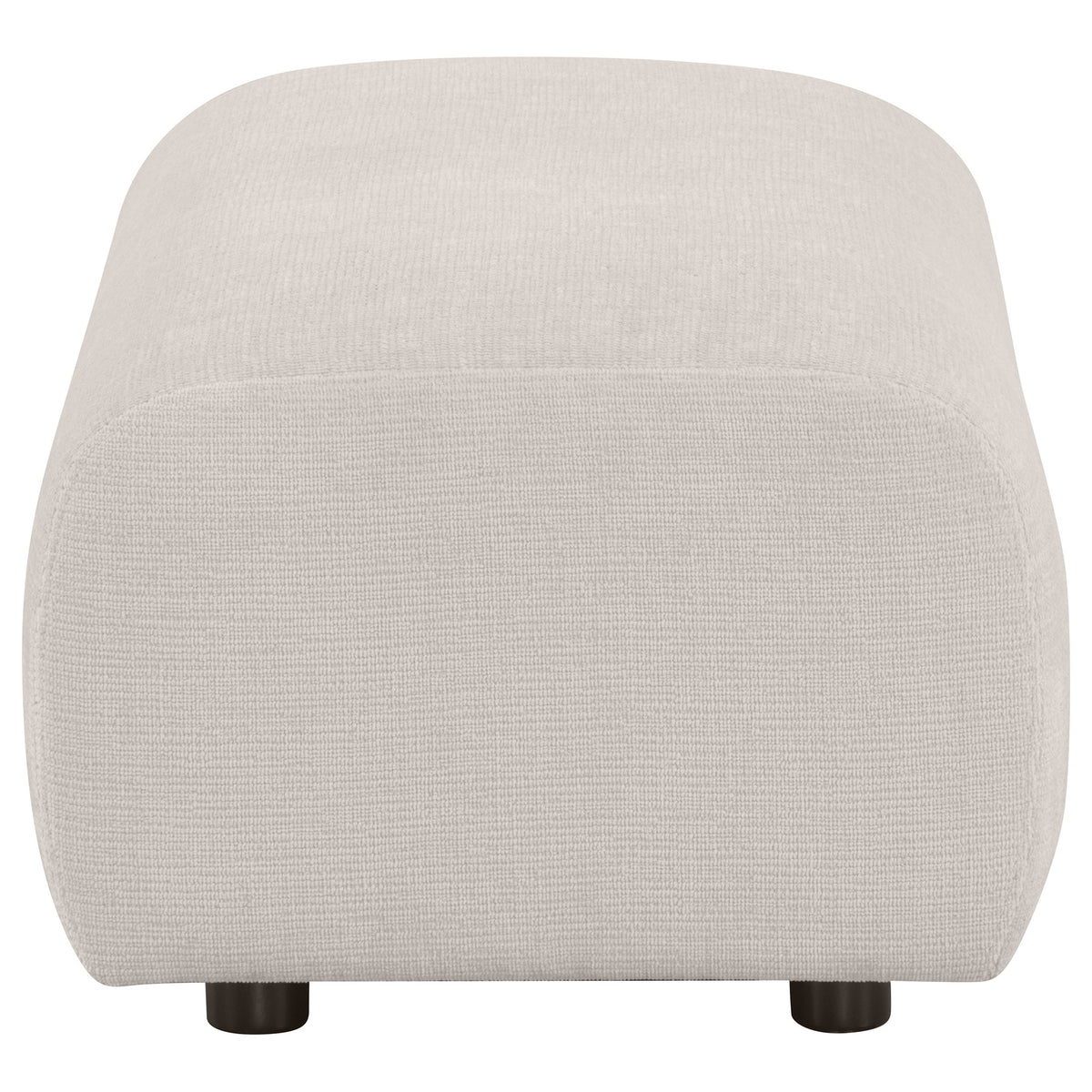 Burnett Chenille Upholstered Ottoman