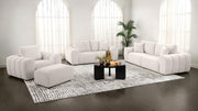 Burnett Chenille Upholstered Ottoman