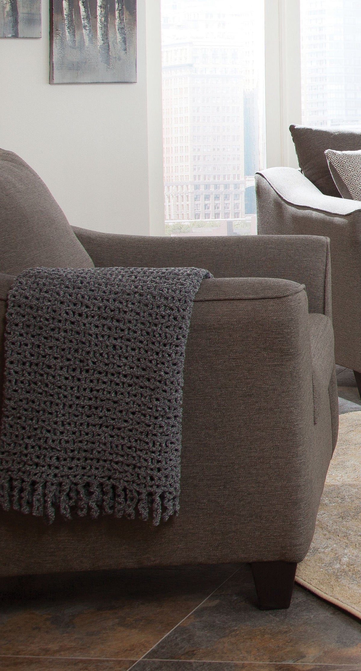Salizar Upholstered Flared Arm Accent Chair