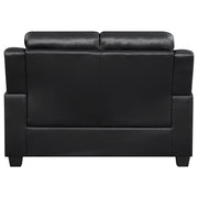 Finley Upholstered Padded Arm Tufted Sofa Set