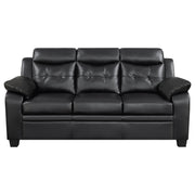 Finley Upholstered Padded Arm Tufted Sofa Set