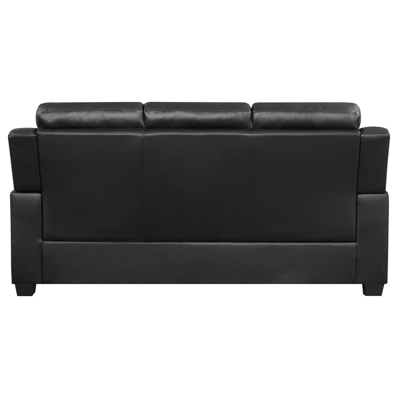 Finley Upholstered Padded Arm Tufted Sofa Black