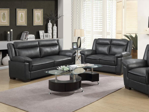 Arabella Upholstered Padded Arm Sofa Set Grey 2-piece