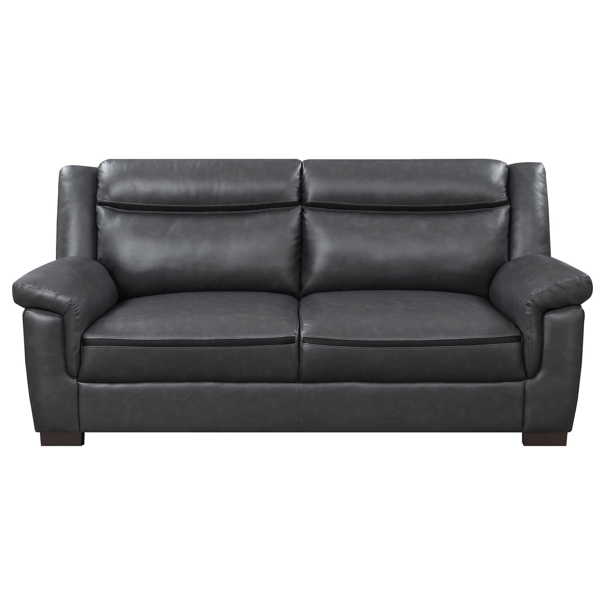Arabella Upholstered Padded Arm Sofa Set Grey