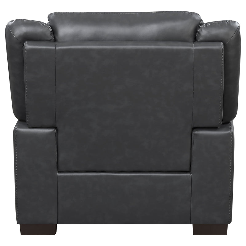 Arabella Upholstered Padded Arm Sofa Set Grey