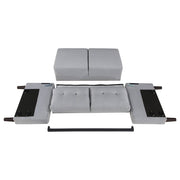 Bowen Upholstered Track Arm Tufted Sofa Set