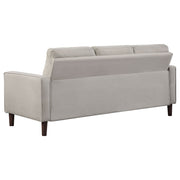 Bowen Upholstered Track Arm Tufted Sofa Set