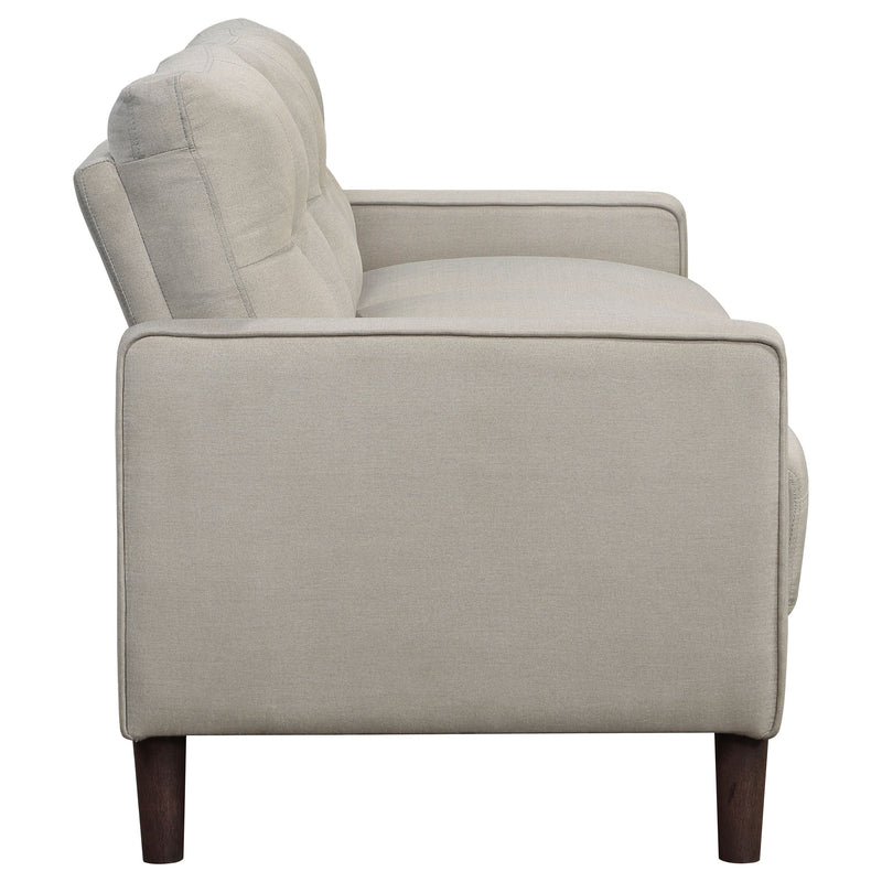 Bowen Upholstered Track Arm Tufted Sofa Set