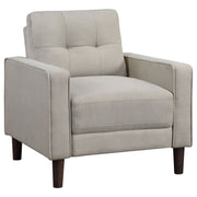 Bowen Upholstered Track Arm Tufted Sofa Set