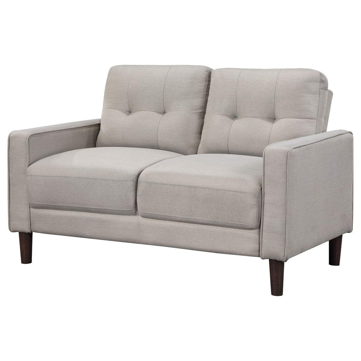 Bowen Upholstered Track Arm Tufted Loveseat