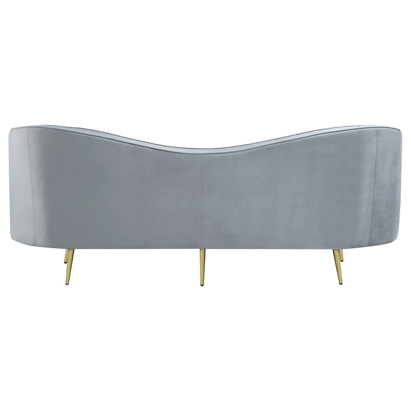 Sophia Upholstered Channel Tufted Sofa Set