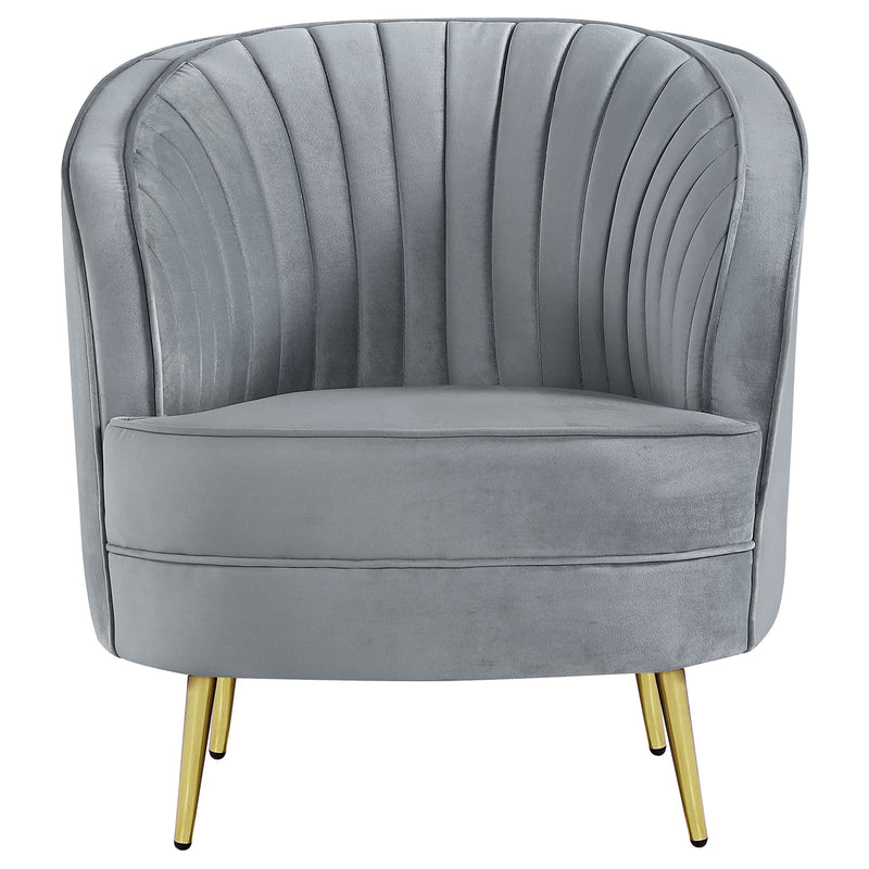 Sophia Upholstered Channel Tufted Sofa Set