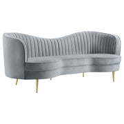 Sophia Upholstered Channel Tufted Sofa