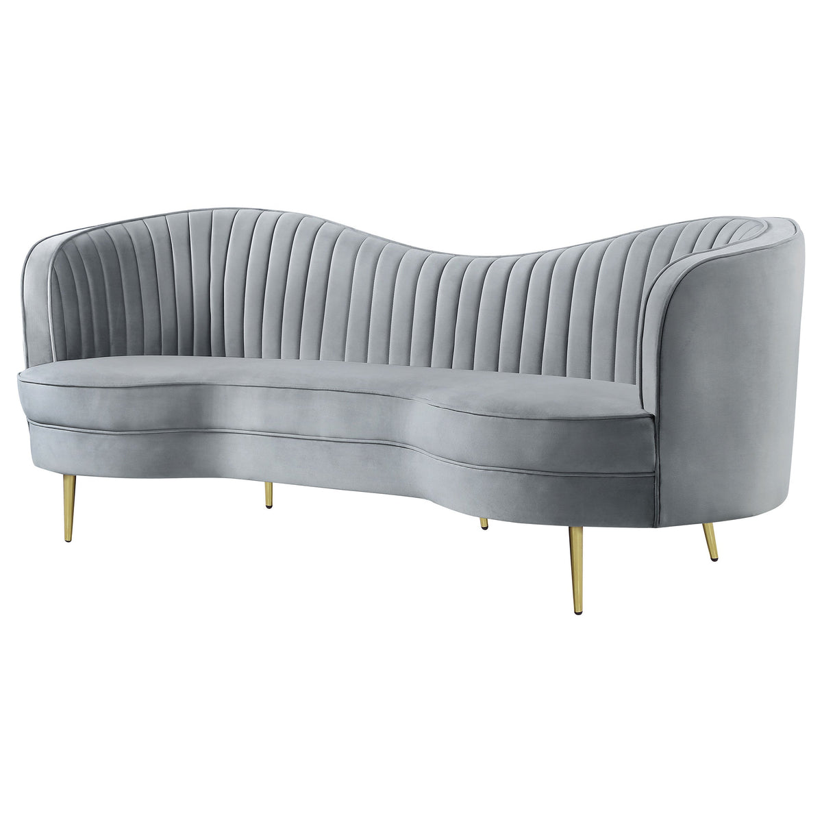 Sophia Upholstered Channel Tufted Sofa