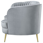 Sophia Upholstered Channel Tufted Loveseat