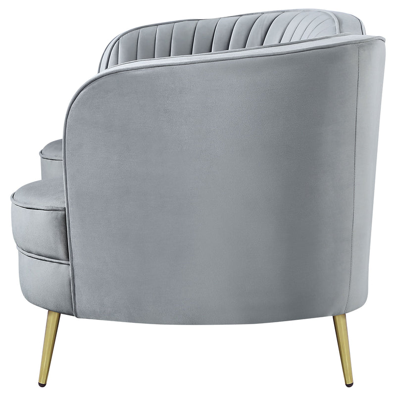 Sophia Upholstered Channel Tufted Loveseat