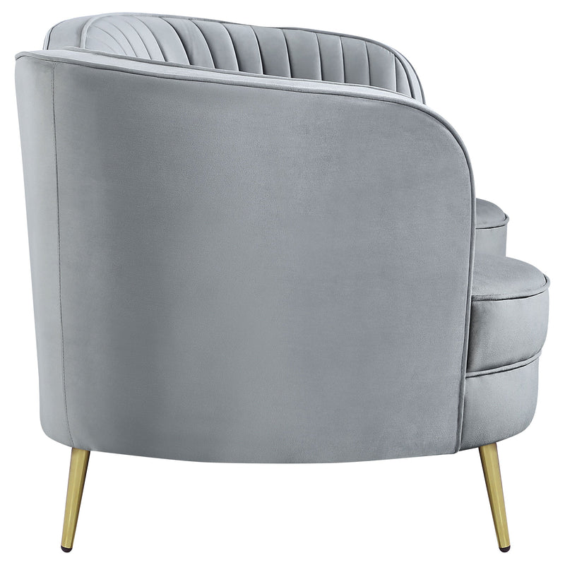 Sophia Upholstered Channel Tufted Loveseat