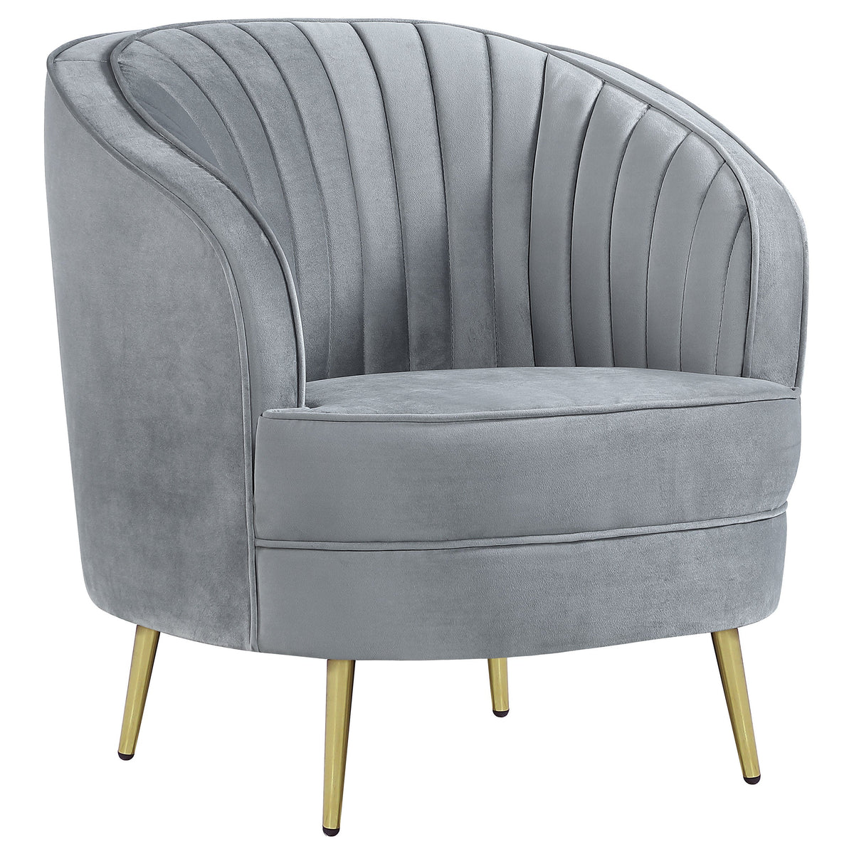 Sophia Upholstered Channel Tufted Accent Chair