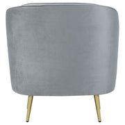 Sophia Upholstered Channel Tufted Accent Chair