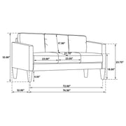 Ruth Upholstered Track Arm Sofa
